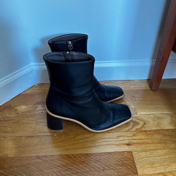 Alohas West Dark Gray Vegan Leather Boots - Picture 6 of 9